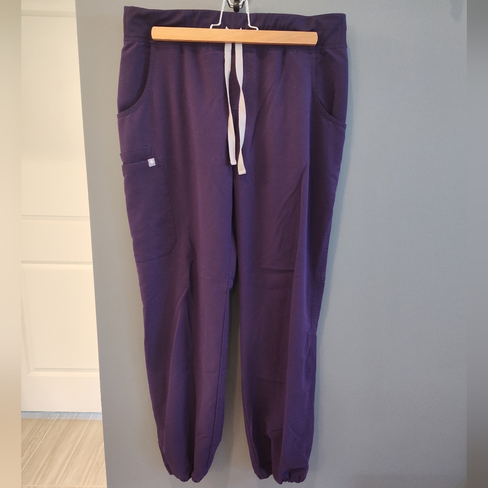 FIGS Technical Collection Scrub Pants purple jam size M